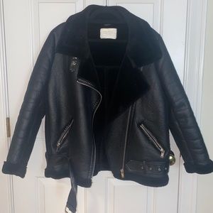 Zara leather jacket
